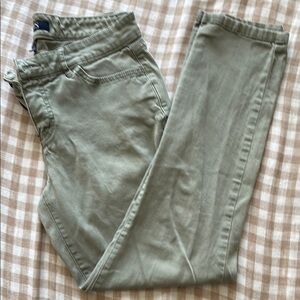 Stylish Olive Green Cropped Pants